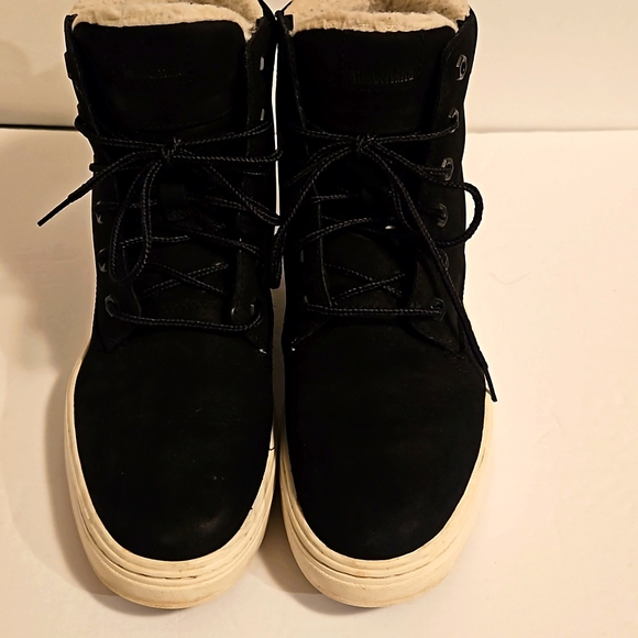 Timberland Black Suede Sherpa Womens 8 (Pre Owned) - Picture 4 of 8